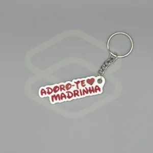 Porta-Chaves Adoro-te Madrinha
