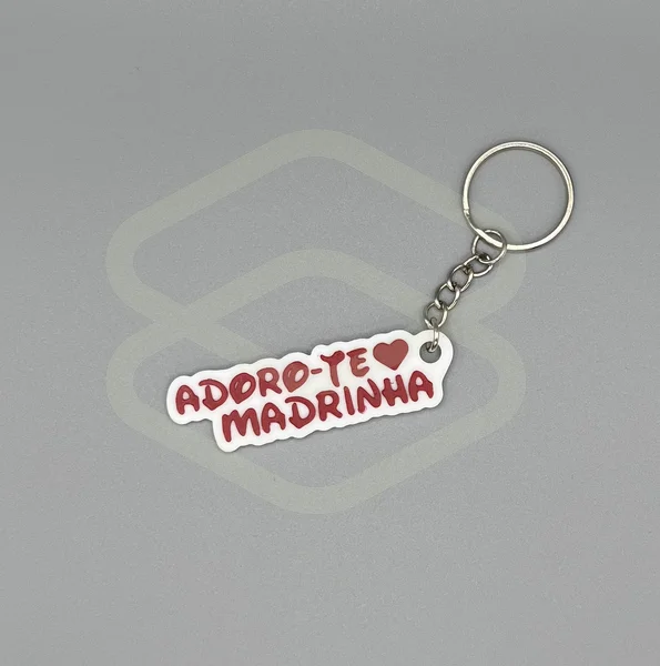 Porta-Chaves Adoro-te Madrinha