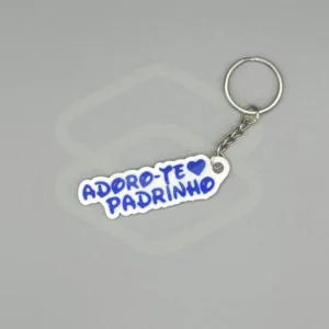 Porta-Chaves Adoro-te Padrinho