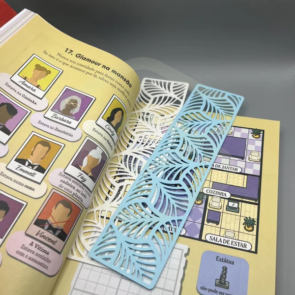 Marcador de Livro - Folhas